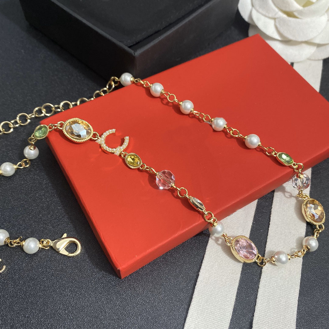

Never Fading Necklaces Brass Copper Luxury Brand Designer Pendants 18K Gold Plated Stainless Steel Letter Choker Necklace Chain Jewelry Accessories Gifts B047