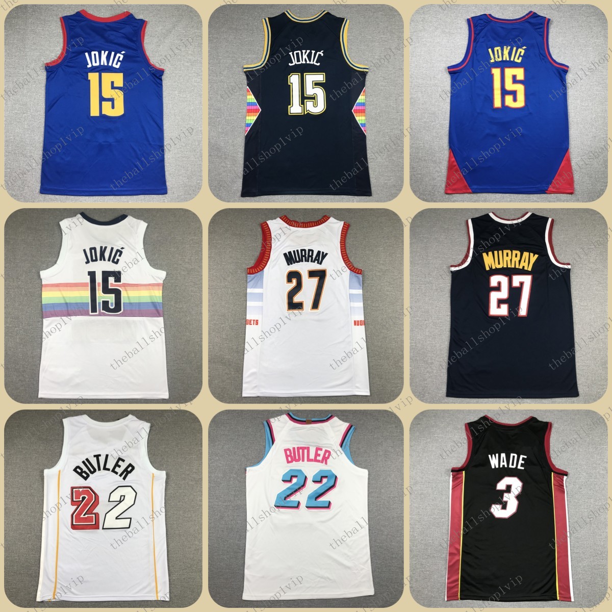 

Mens basketball jerseys 22 Butler 3 Waed 15 Jokic 27 Murray Sport Breathable sleeveless jersey 2022 2023 New Men jerseys