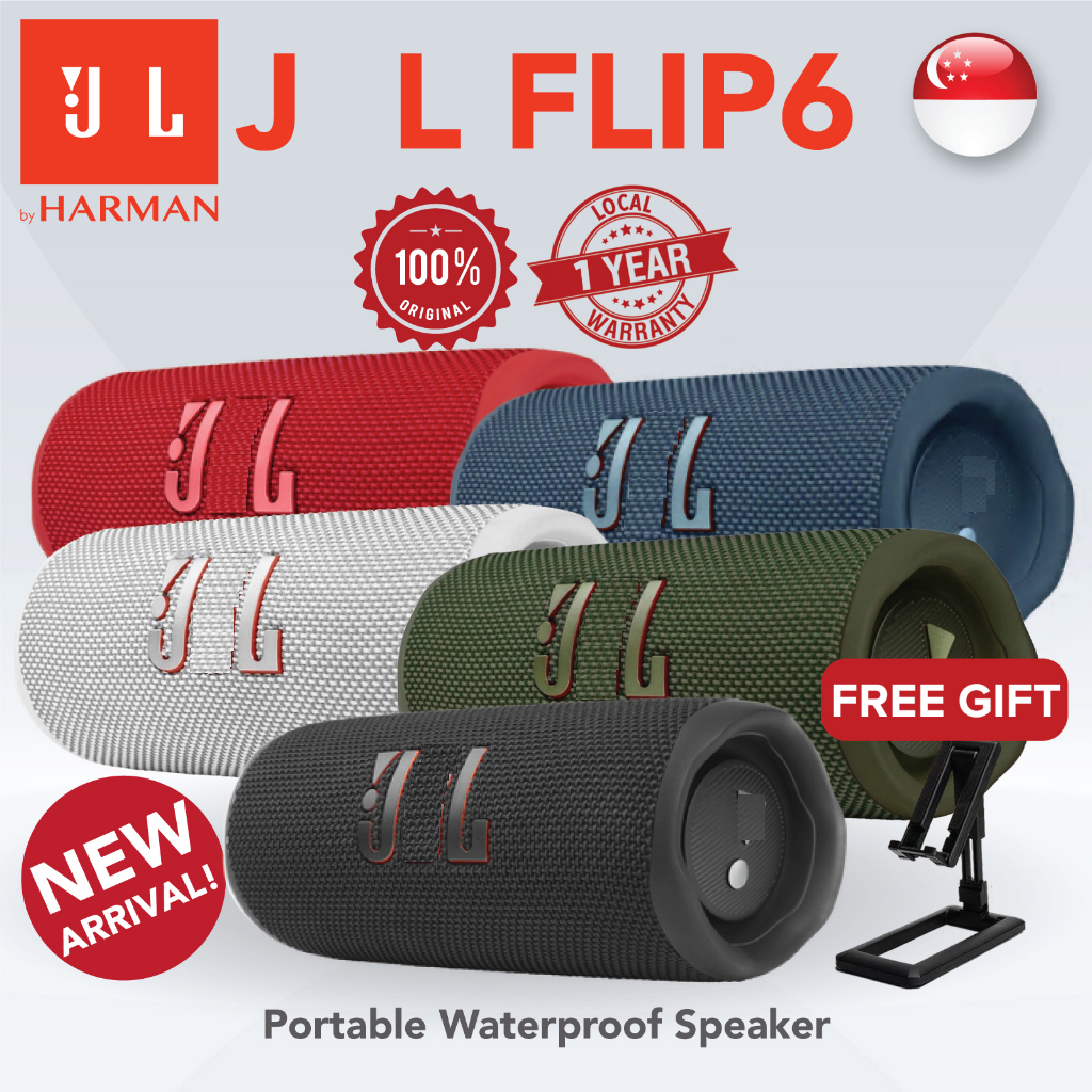 

Flip 6 Portable Bluetooth Speaker, Powerful Sound and Deep Bass, IPX67 Waterproof+Dustproof Speakers