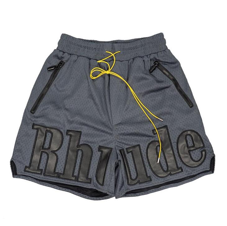 

3A Designer men RH limited rhude shorts summer swim short knee length hip hop high street sports training beach pants mens elastic waist, Q1111