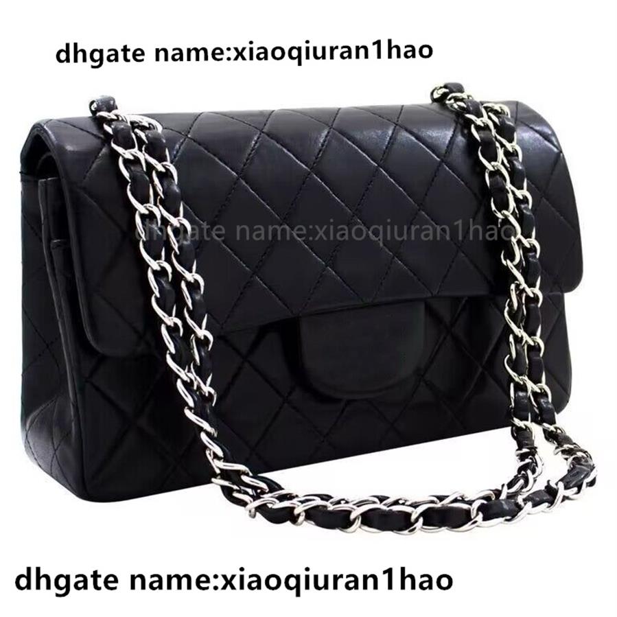 

10A Designer Luxury Brand Shoulder Bag channe 2022 Handbag Classic Quilted Double Flap Crossbody Leather Caviar Lambskin Gold Silv213V, Caramel gold chain 25cm lambskin