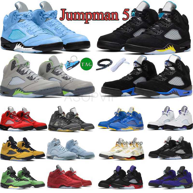 

Designer 5s Mens basketball shoes 5 sneakers jumpman Black White Stealth UNC University Blue Pinksicle Red Suede modish man shoe sports trainers size eur 40-47, #34 unc pe