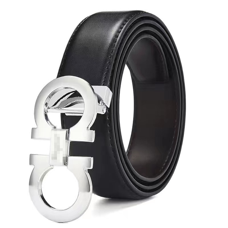 

2023 With box Mens Designer Belt for Men Luxury Fashion business Belts Womens ceinture Black Metal Buckle Waistband cintura ferragamos, Whit box