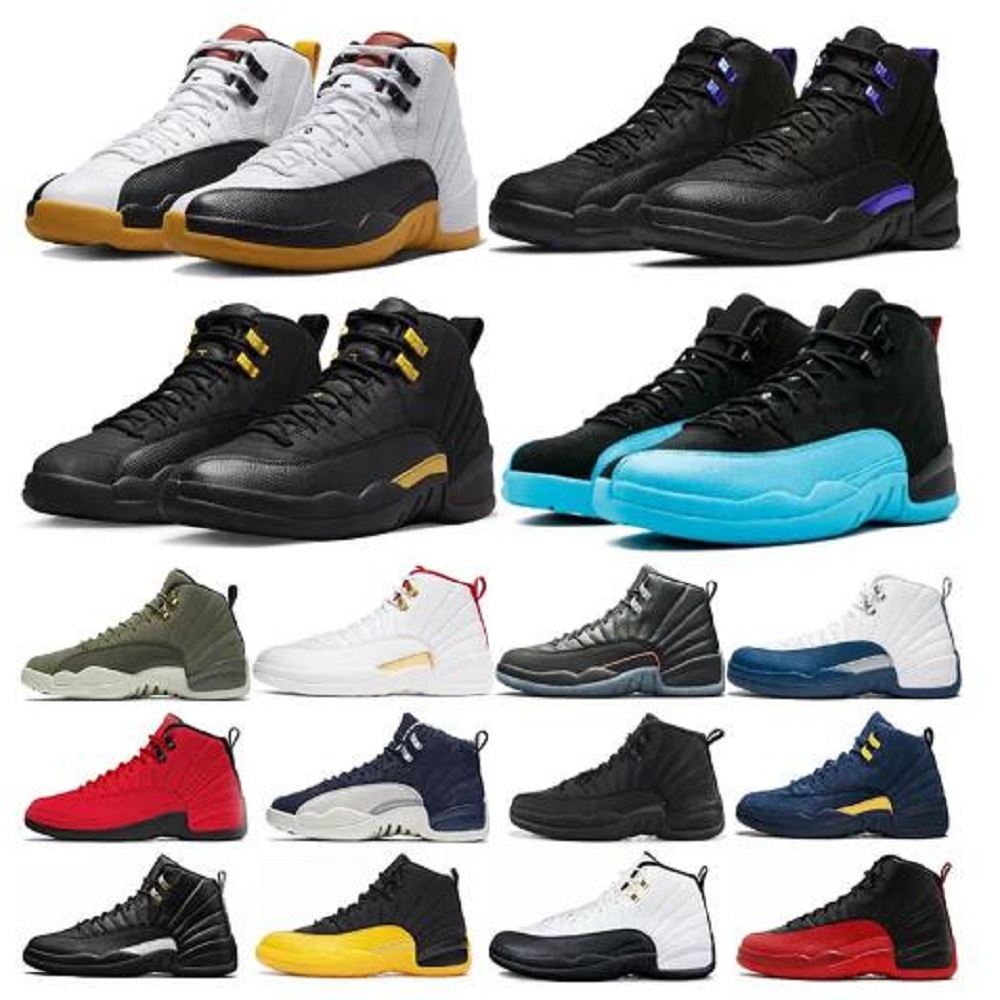 

JUMPMAN 12 12s Mens Basketball Shoes Twist Ovo White FIBA Hyper Royal University The Master Taxi Dark Concord Flu Game Utility Roy Trainers Sneakers, Color 310