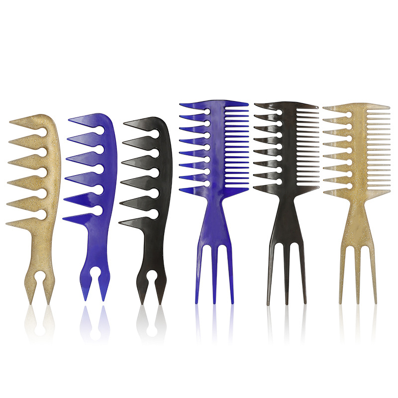 

styling hair brush oil comb Retro head wide tooth Men's beard Barber Brushes tools Paddle Massage Round Detangling dhl