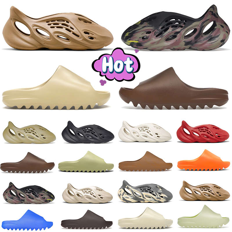 

Designer slide Foam Runner Sandals mens womens Slippers KW Bone Onyx Desert sand sulfur Ochre Pure West Slippers Resin slides shoes men Slipper women beach Sandal, #5- pure restock pair