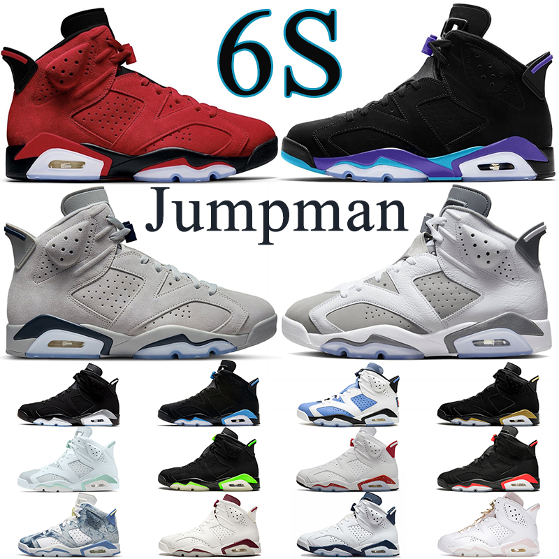 

Jumpman 6s 6 Mens Basketball Shoes Toro Aqua Cool Grey Black Metallic Georgetown UNC Midnight Navy Infrared trainers Sports Sneakers, 36-47 unc - university blue_1
