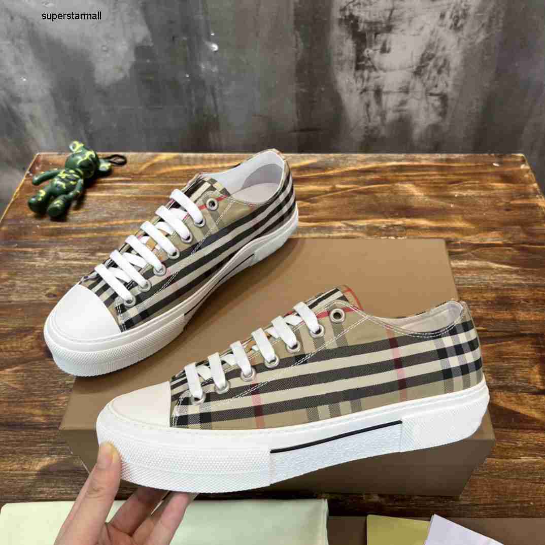 

Sneaker burberys burbrerys burberrrys burrberrys Check Cotton Sneakers Designer Print Canvas Casual Shoes Vintage Men Women Checks Gabardine Shoe Printed, Color 5