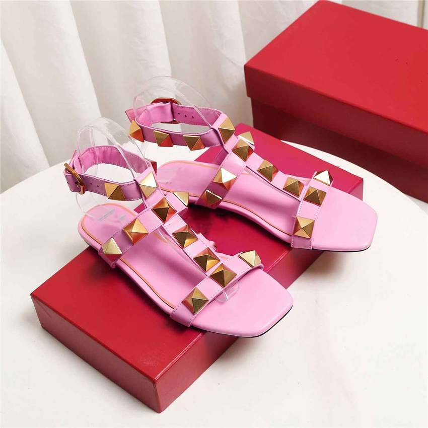 

Fashion Sandals Luxury Design 2023 Valentinoity Women Sexy High Heel Leather Letter Wedding Party Casual Slippers 02-021, Brown