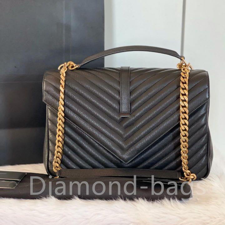 

COLLEGE CHAIN BAG Designer bags crossbody shoulder bag Qualited envelope Luxury handbags Women Kate Tassel Wallet purses designer woman handbag with Box, Color 6