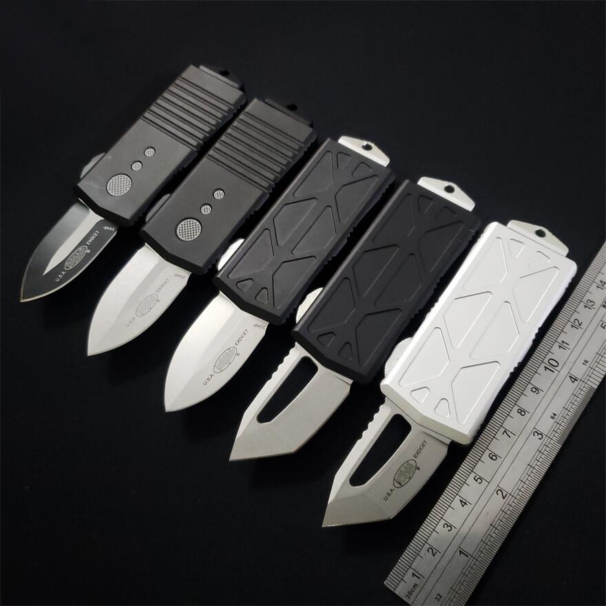 

High End 5.8inch 204P Mini Exocet Knife Automatic Bounty Hunter Wallet Pocket Knives EDC tools