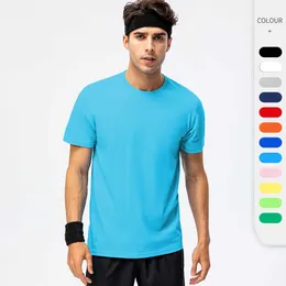 LuLu lemons Men`s Women`s Cotton Loose T-shirt Shirt Casual Running Fitness Gym Clothes Activity Suit Team Sports Short Sleeve Tee Tops