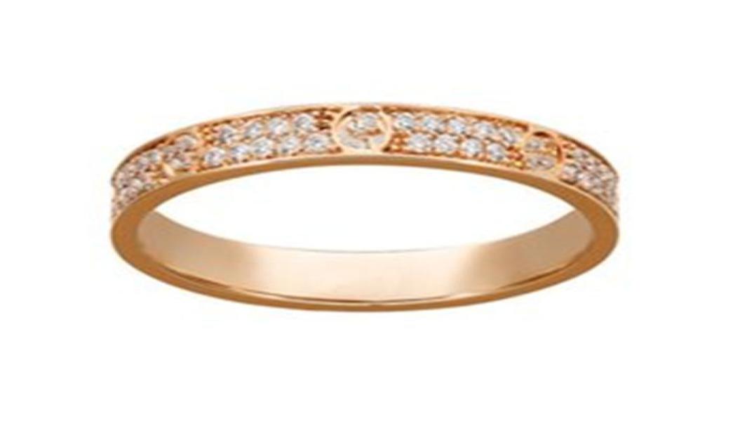 

Fashion titanium steel silver rose gold love ring lovers019036731