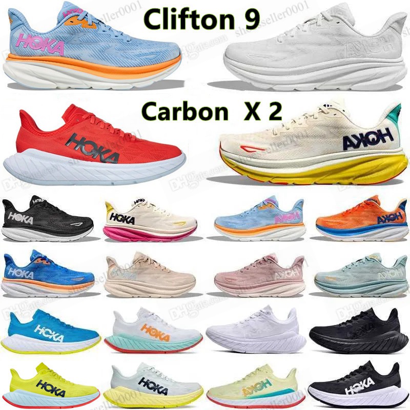 

Hoka one running shoes clifton 9 carbon X2 X 2 outdoor hokas one for men women triple black white passion fruit cyclamen de blanc luxury sports sneakers trainers 36-45, 17