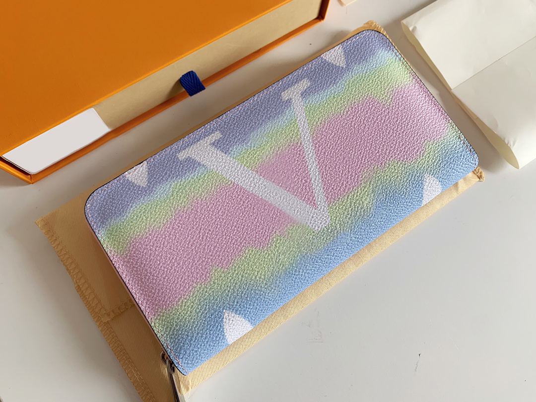 

Designer Escale Zippy wallets luxury mens women purses flowers letters Giant credit card holder ladies fashion long slim money clutch bags with box high-quality, 69110#monogrames