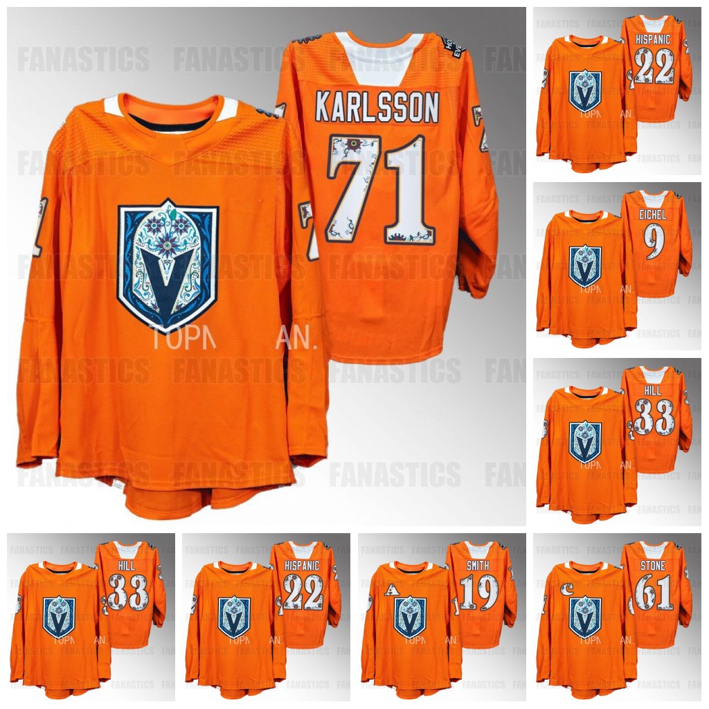 

Jonathan Marchessault Mark Stone Jerseys Hispanic Heritage Night Vegas Jerseys Paul Cotter Chandler Stephenson Jonathan Quick Reilly Smith qishi, 2022-2023 reverse retro mens s-3xl