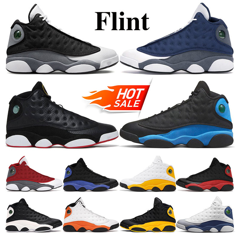 

Black Flint Jumpman 13 13s Basketball Shoes Men Women Playoff 2023 French University Blue Black Cat Red Brave Blue Court Purple Starfish Del Sol Bred Sports Sneakers, 22