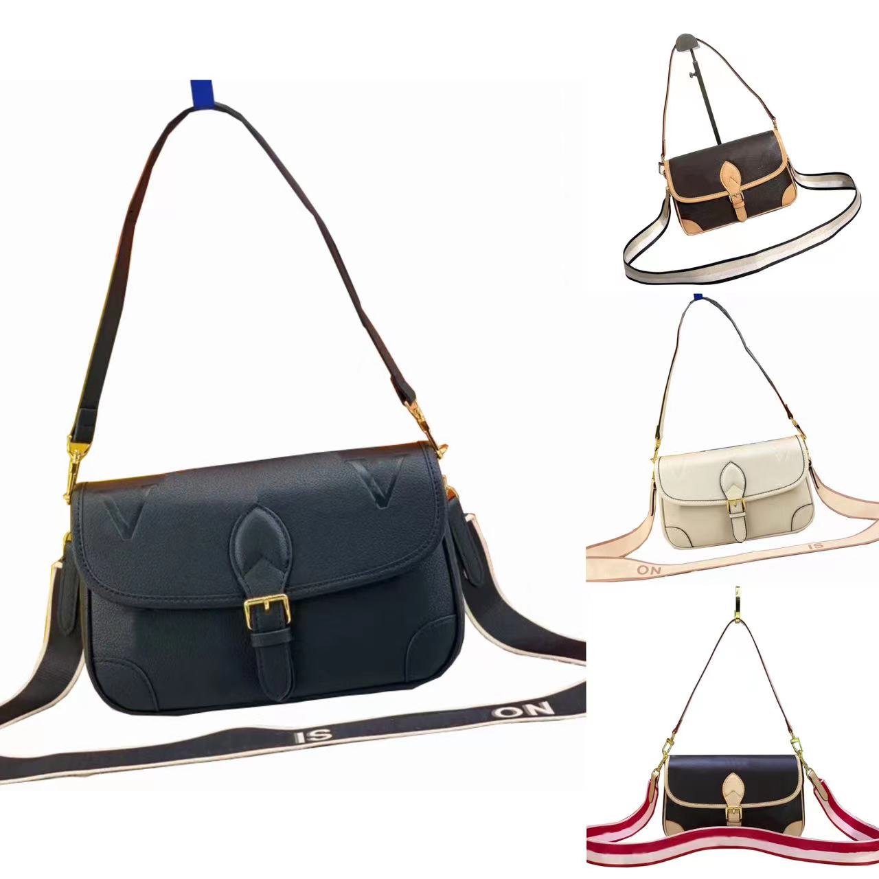 

High Quality Fashion designer bags DIANE Women Handbags New style Shoulder Bags Lady Crossbody Classic Messenger Purses Totes free ship, Mono brown 1 #45985