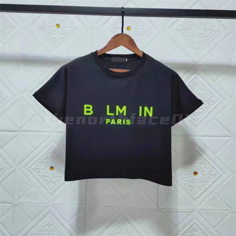 

Womens Designer T Shirt Crop Top Letters Printed Tee Summer T-Shirt Female Casual Short Sleeves Crew Neck Tops Size S-L, Black+green words