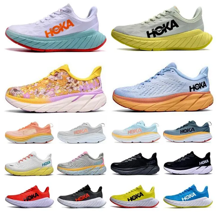 

2023 HOKA One One Bondi Men Casual Shoes Designer Clifton 8 Sneaker Black White Orange Amber Yellow Goblin Blue Grey Men Women Trainer Sports Sneakers 36-45