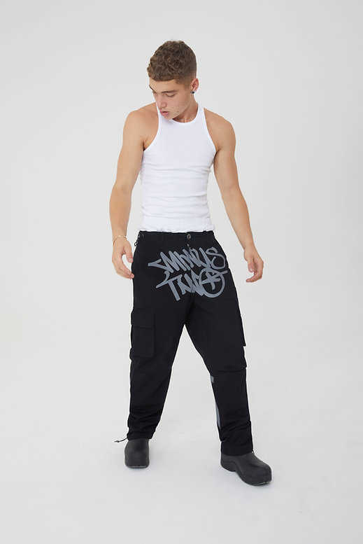 

Men's Pants Minus Two Trend New Hip Hop Print Cargo Pants Y2k Retro Streetwear Pants Harajuku Loose lti-poet Men Joggers G230422