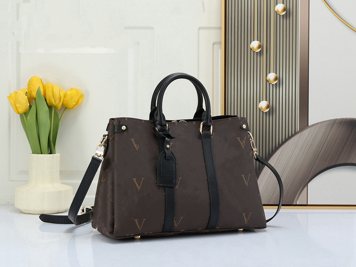 

Designer Tote Bags Women Shoulder Bag Mini Leahter High Quality Leather Crossbody Shopping Luxury Fashion Totes Bags Classic Floral Pattern, Old flower+black