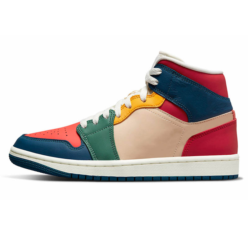 

2023 Fashion Jumpman 1 Basketball Shoes Starfish 1s High OG Lost and Found Denim Dark Mocha Heirloom Taxi Yellow Toe Women Mens