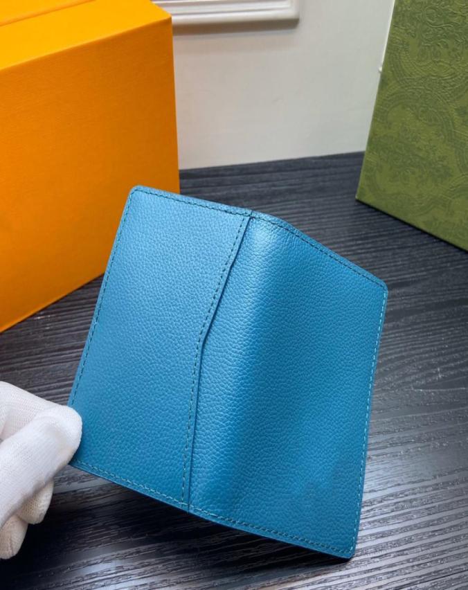 

POCKET ORGANIZER Aerogram cow leather card holders small men wallet new designer brand multiple moeny clip purse6000670, Grey