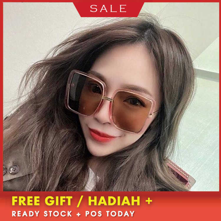 

Luxury Designer vintage Sunglasses uv400 high quality women Family G's New Fashion Square Large Frame Female Stars with the Same Thin Face Shaving Gg0903