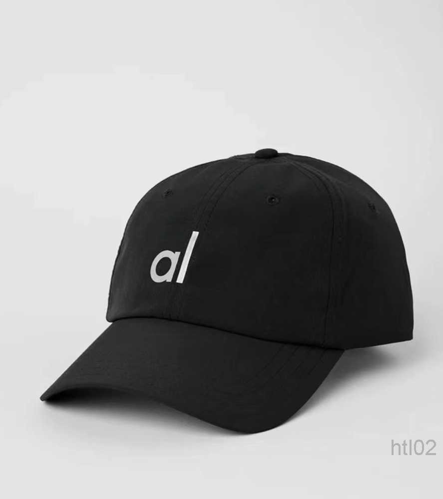 

Designer Alos Yoga Caps for Men and Women's Large Cap Shows Small Face Versatile Baseball Cap Outdoor Sports Trend Sunscreen Hat, Balck embroidery 1