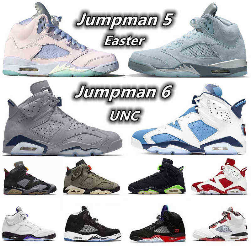 

Jumpman 5 Easter 6 UNC Men Basketball Shoes 5s Raging Bull Bluebird Concord Racer Blue 6s Electric Green Georgetown Bordeaux Red Oreo, Color#18