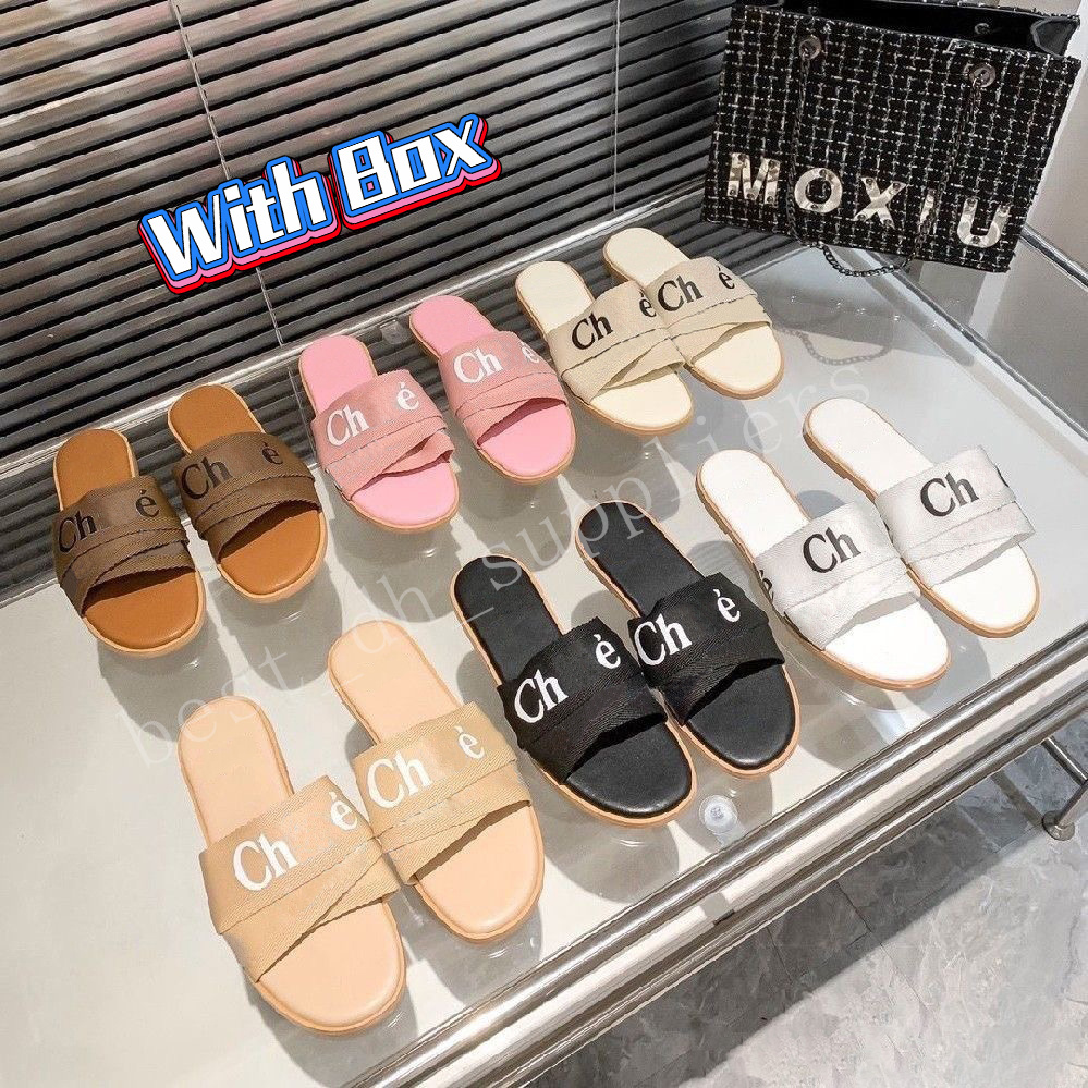 

2023 Paris Woody Flat Leather Slide Sandals for women Loe Designer Slippers Beige Black White Pink Khaki Pearl Womens outdoor beach scuffs summer fashion slipper, #10- flint