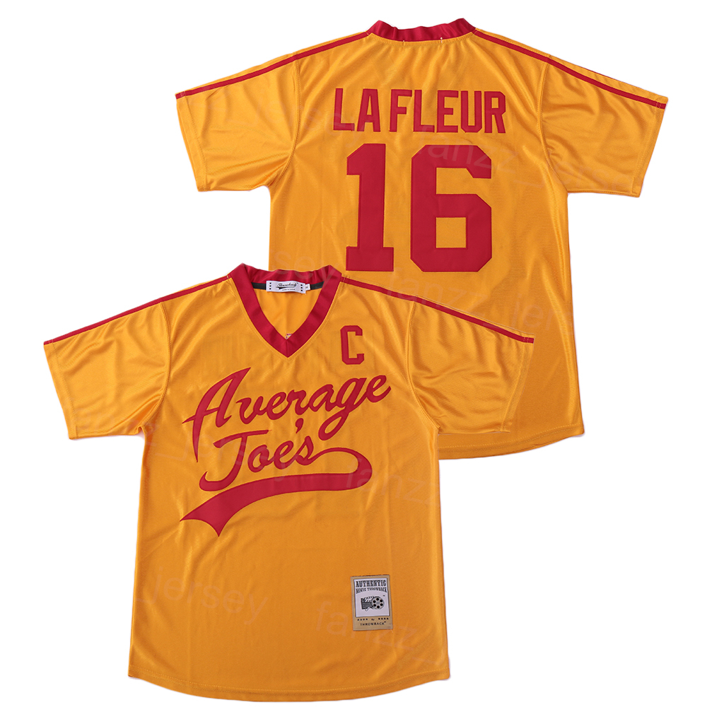 

Movie 16 Pete LaFleur Football Jersey College Vince Vaughn Dodgeball Breathable Yellow Team Color All Stitched University Pure Cotton Pullover Vintage Uniform, Black