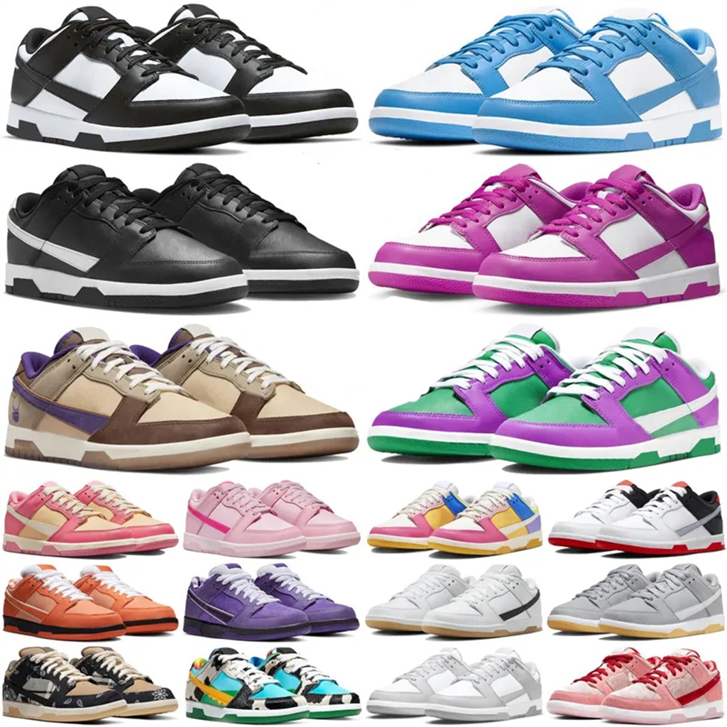 

Dunks Low Retro Casual Shoes Retro Couple Skateboarding Mens Womens Shoe SB White Grey Fog Designer OG Sneakers UNC Chunky Dunky Argon Men Platform Sport Trainers, E050