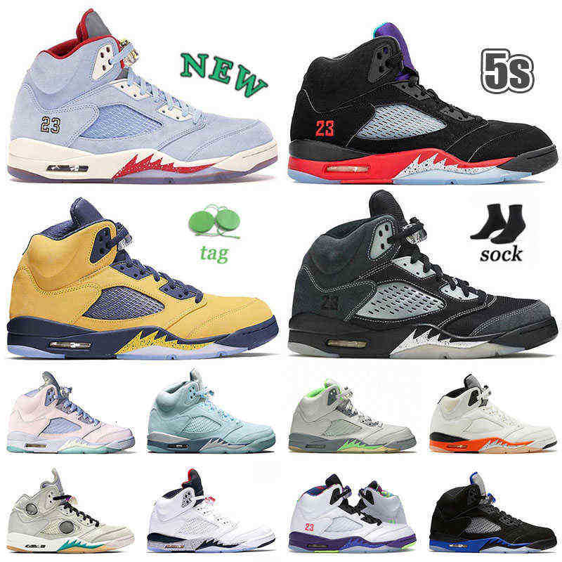 

aaa quality mens jumpman 5 5S Basketball shoes Newest Easter Pink Concord 2022 Black Cat UNC Ice Blue Metallic Gold Green Bean Light Aqua, L01 40-47 easter