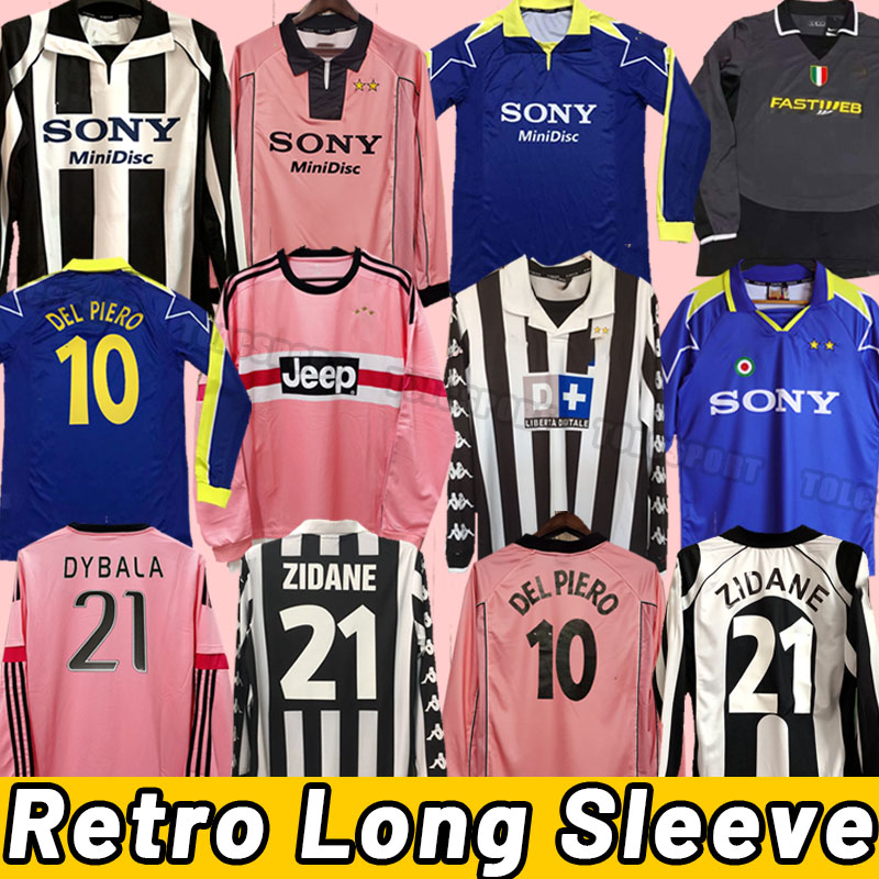 

JuVeNtus Long sleeve Retro soccer jerseys DEL PIERO Conte PIRLO Buffon INZAGH ZIDANE Ancient maillot DAVIDS BOKSIC shirt POGBA 15 16 95 96 97 98 99 00 2015 2016 1996, 03-04