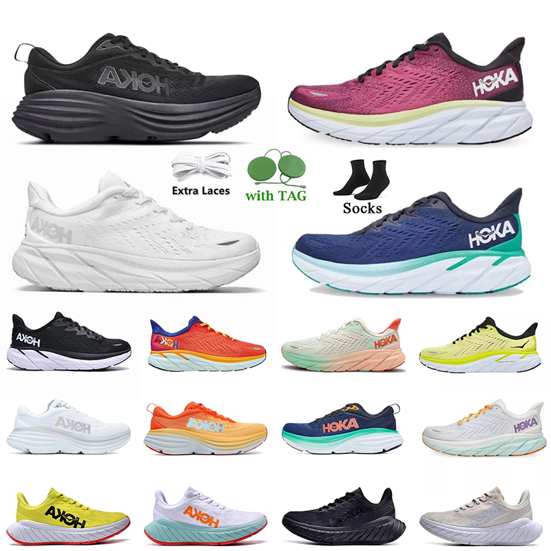 

Hoka One One Running Shoes Hokas Bondi 8 Carbon x2 Clifton Challenger ATR 6 Women Men Low Top Mesh Trainers Triple White On Cloud kawana Sports Sneakers Size 36-45, It38 clifton 8 9