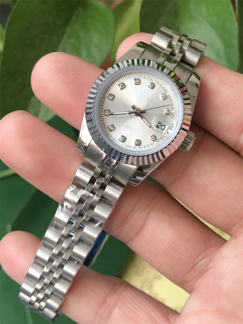 

2023mens automatic gold Mechanical Watches women dress full Stainless steel Sapphire waterproof Luminous Couples Wristwatches28MM, Sapphire glass lens