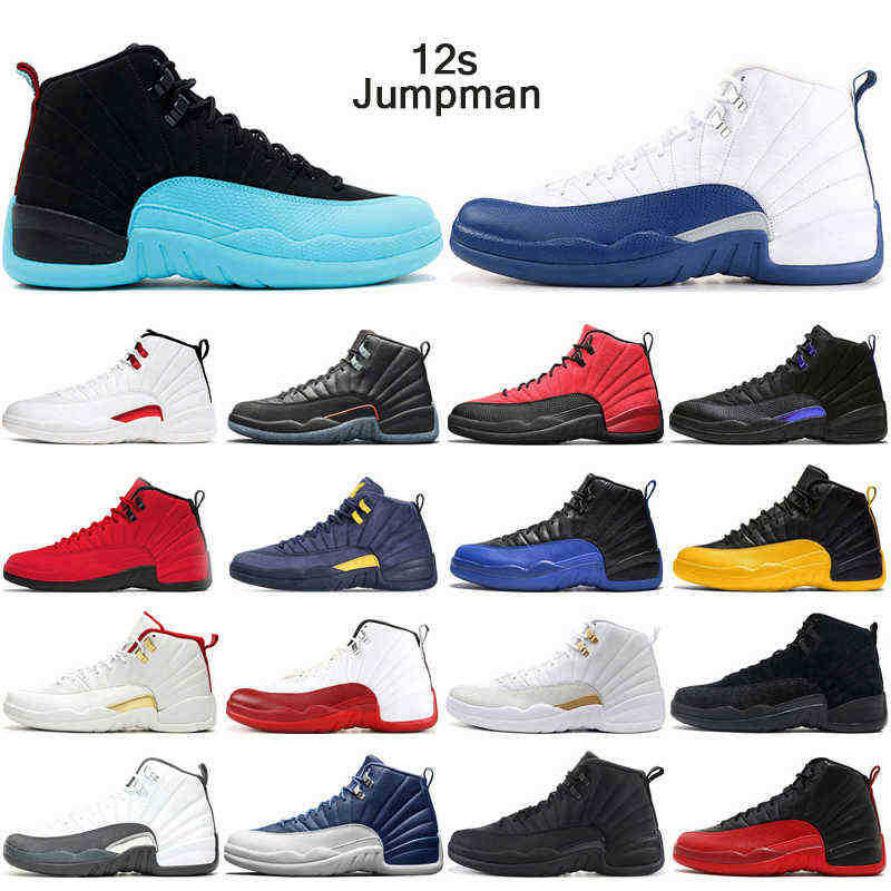 

newest 12 12s Utility Jumpman Basketball Shoes Twist Reverse Flu Game University Gold Cherry Playoffs mens trainers sport sneakers, The master