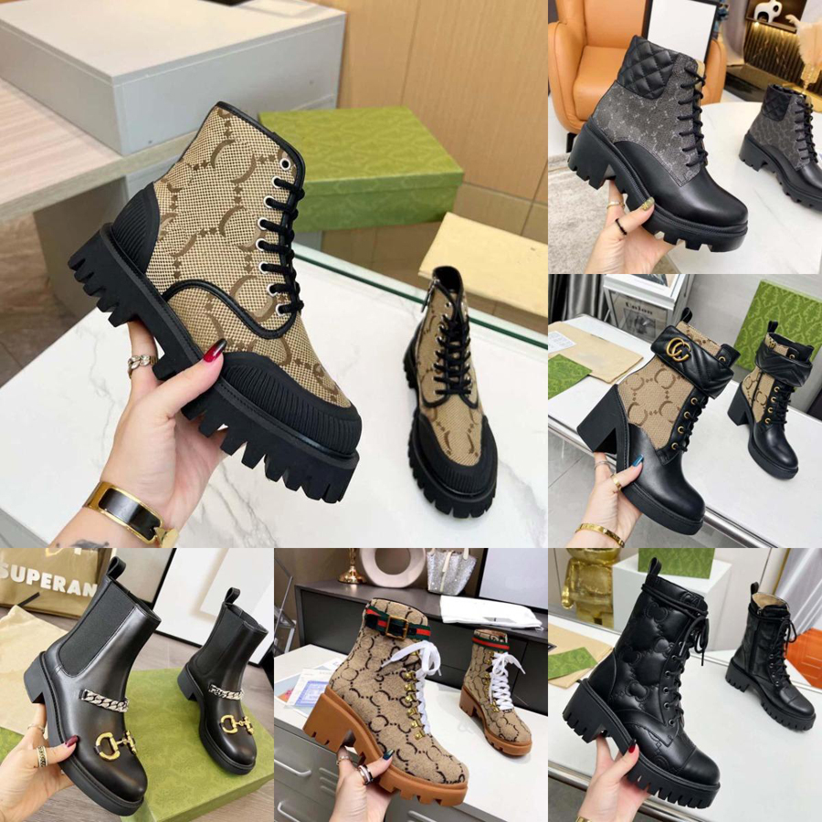 Boots Designer Boots Luxury Boots Women's Boots Martin Motorcycle Boots Calf Leather Black Inverted Triangle Brand Fashion New Boots Size 35