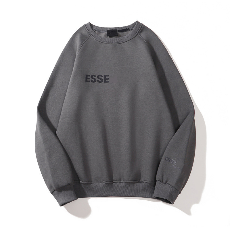 

Fashion Ess Designer Hoody hoodie FOG double line ESS2023 new men's and women's round neck sweater flocking lovers loose plush pullover EWW2, 001