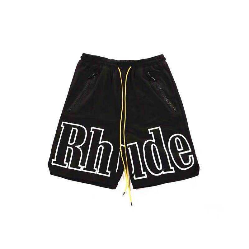 

Designer Clothing Rhude 19ss Limited Letter Printed Drawstring 3m Reflective Leisure Beach Sports 5-point Shorts Couples Joggers Sportswear Beach fitness outdoor, Silver gray