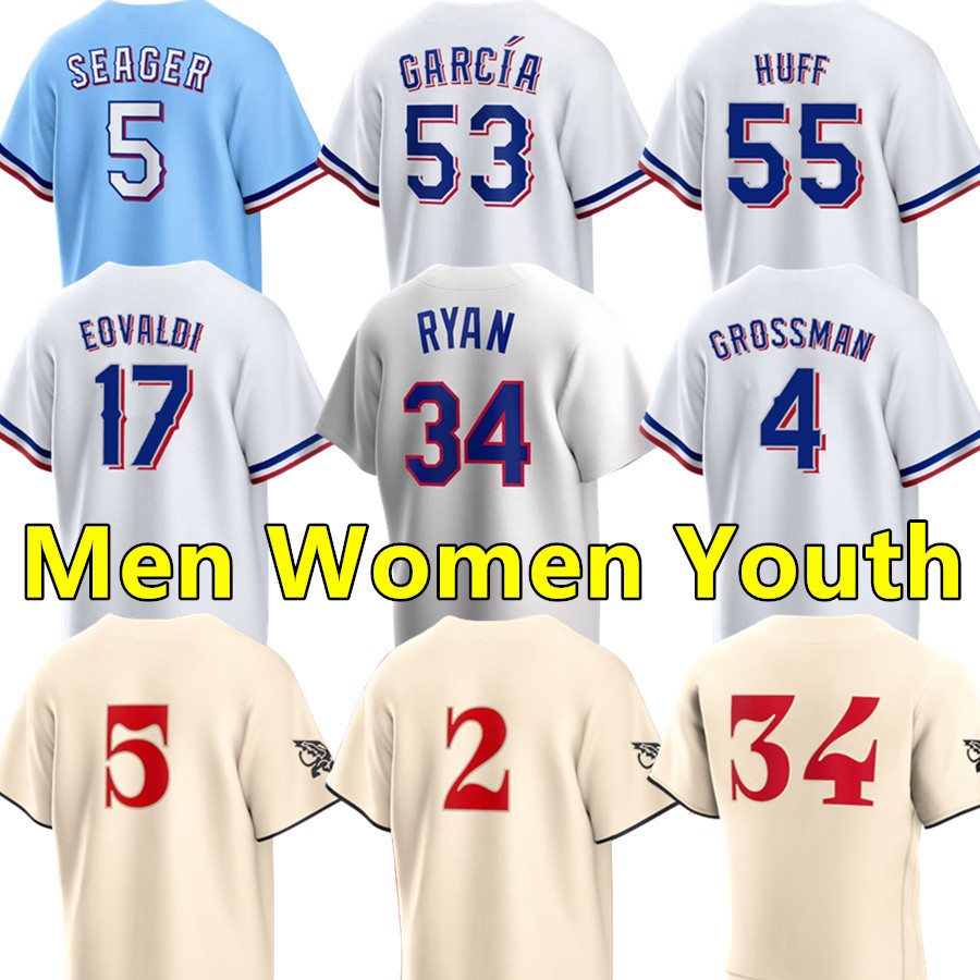 

2023 Corey Seager City Connect Baseball Jerseys 48 Jacob deGrom 17 Nathan Eovaldi 2 Marcus Semien 30 Nathaniel Lowe 53 Adolis Garcia Jonah Heim Robbie Grossman Jersey, Men color 9