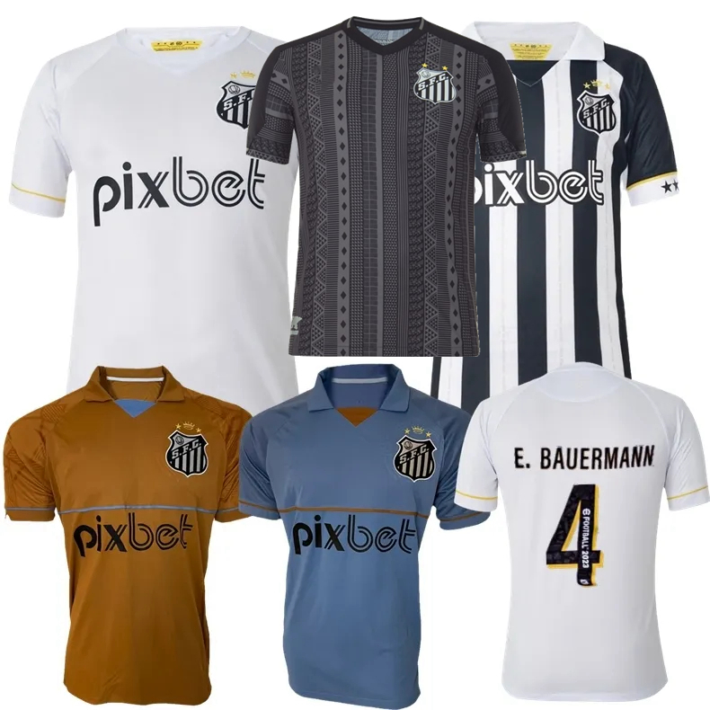 

2023 2024 Santos FC PELE Soccer Jerseys .LEONARDO SOTELDO MAICON ANGELO LUIZ FELIPE LUCAS LIMA E.BAUERMANN home away 22 23 24 football shirt, Training 2023 vest
