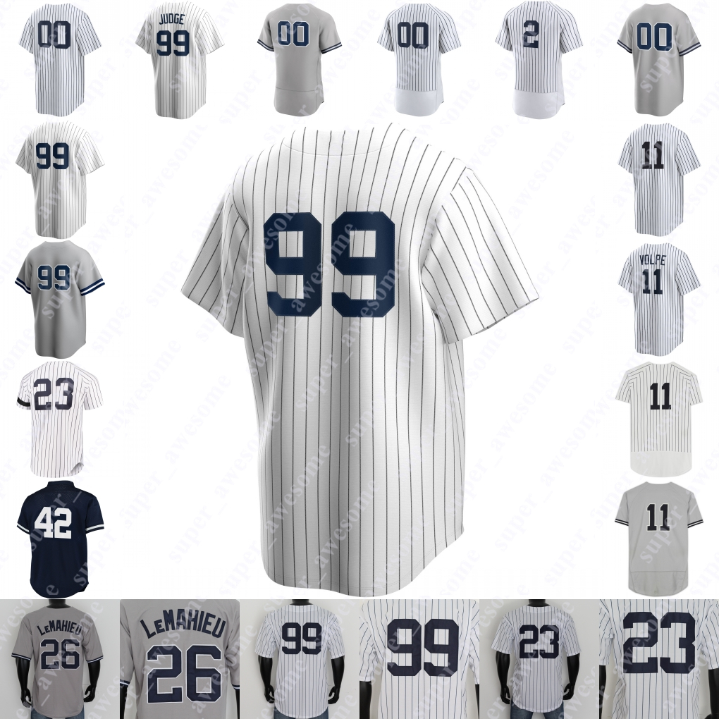 

Aaron Judge Baseball Jersey Anthony Volpe Anthony Rizzo Giancarlo Stanton Gleyber Torres Harrison Bader Gerrit Cole Nestor Cortes Derek Jeter Carlos Rodon NO NAME, White old no name just number