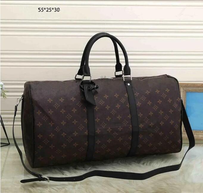 

Duffle bag Classic 45 50 55 Travel luggage for men real leather Top quality women crossbody totes shoulder Bags mens womens handbags 5 colors AAAAA5, 41412a brown lattice