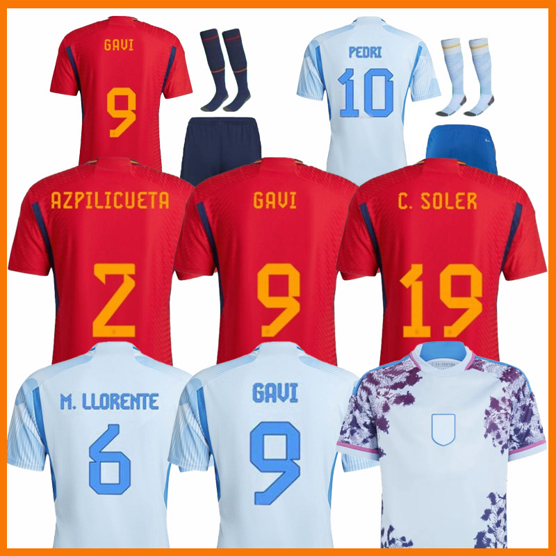 

22 23 24 PEDRI soccer jerseys 2022 2023 SERGIO RAMOS FERRAN TORRES MORATA GAVI football shirt ANSU FATI KOKE AZPILICUETA 2022-23 men kids kits Home Away Shirts jersey, Men away