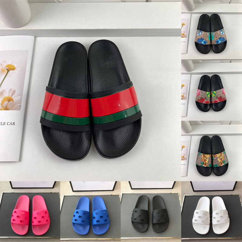 

Rubber 36-48 Slides Slippers Sandal Platform Designer Floral brocade Fashion Mens Gear bottoms Flip Flops Slippers Striped Womens Sandals Designers Loafers slide