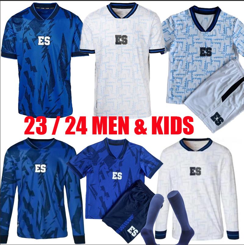 

2023 2024 El Salvador soccer jerseys home away third pre-match ROLDAN HURTADO TAMACAS ZAVALETA ORLLANA HENRIQUEZ 23 24 football shirts men kids kit with socks