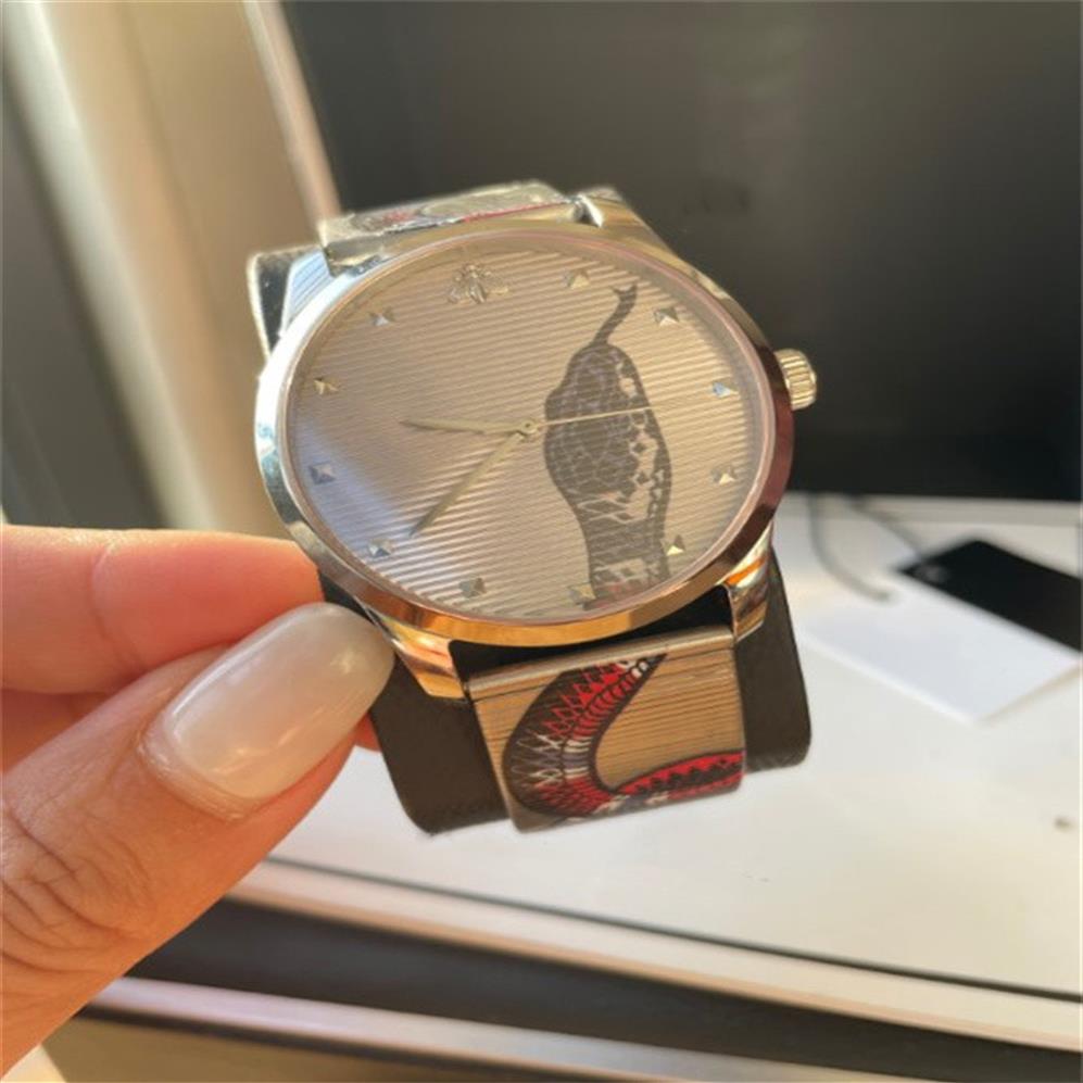 

Premium Designer Mens Watches Coral Snake Decoration 361L Stainless Steel 38mm Watch Round Case Water Resistant Wristwatch Gifts2549, R634